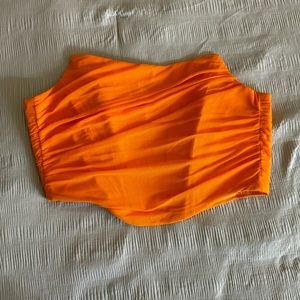 Orange Corset Top